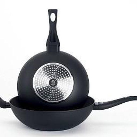 Koekenpan met anti-aanbakcoating - Ø 24 cm - best getest! - mat zwart