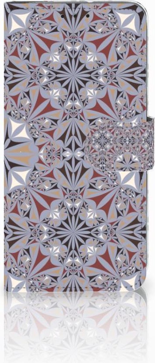 Motorola Moto G7 Power Bookcase Flower Tiles