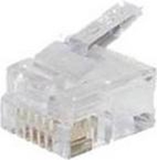 S-Conn RJ12 kabel-connector Transparant | bol.com