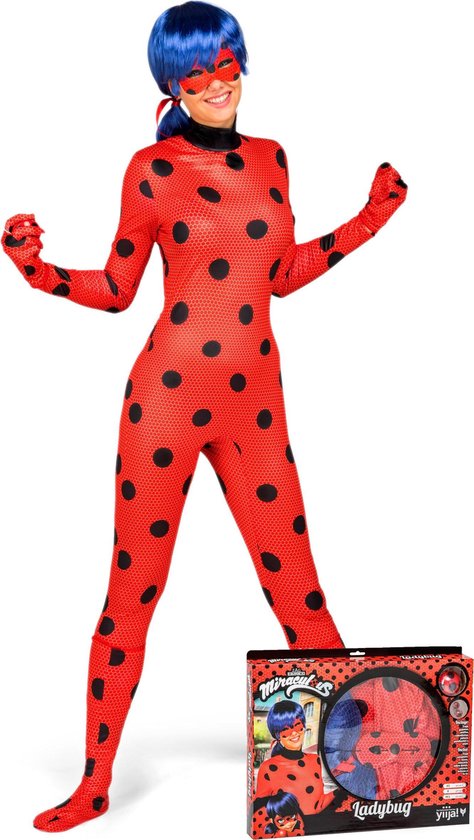 VIVING COSTUMES / JUINSA - Ladybug Miraculous kostuum voor volwassenen - XS