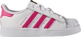 adidas Superstar I Sneakers - Maat 23 - Unisex - wit/roze