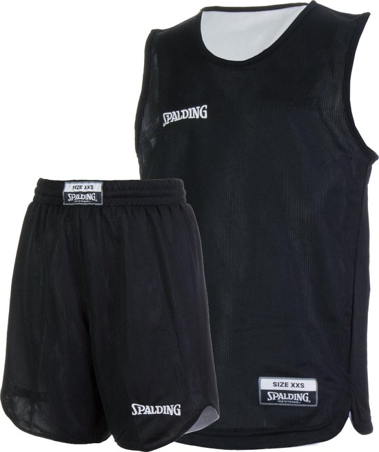 Maillot de basket-ball réversible Doubleface Spalding - Taille XXS - Unisexe - Blanc