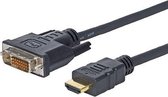 VivoLink 15m HDMI - DVI-D Zwart