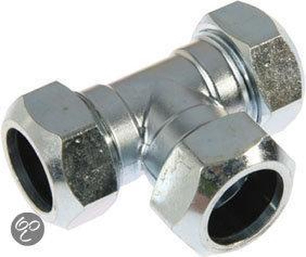 Klem-Cv T-Stuk 22X22X22Mm Plieger Label Rd