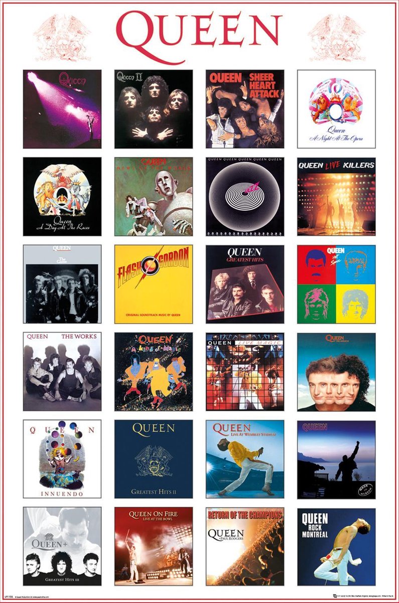 Poster Queen album covers