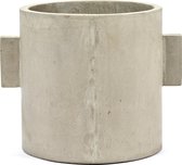 Serax Bloempot Pot beton Rond Naturel Hoog 15cm Diameter 15cm