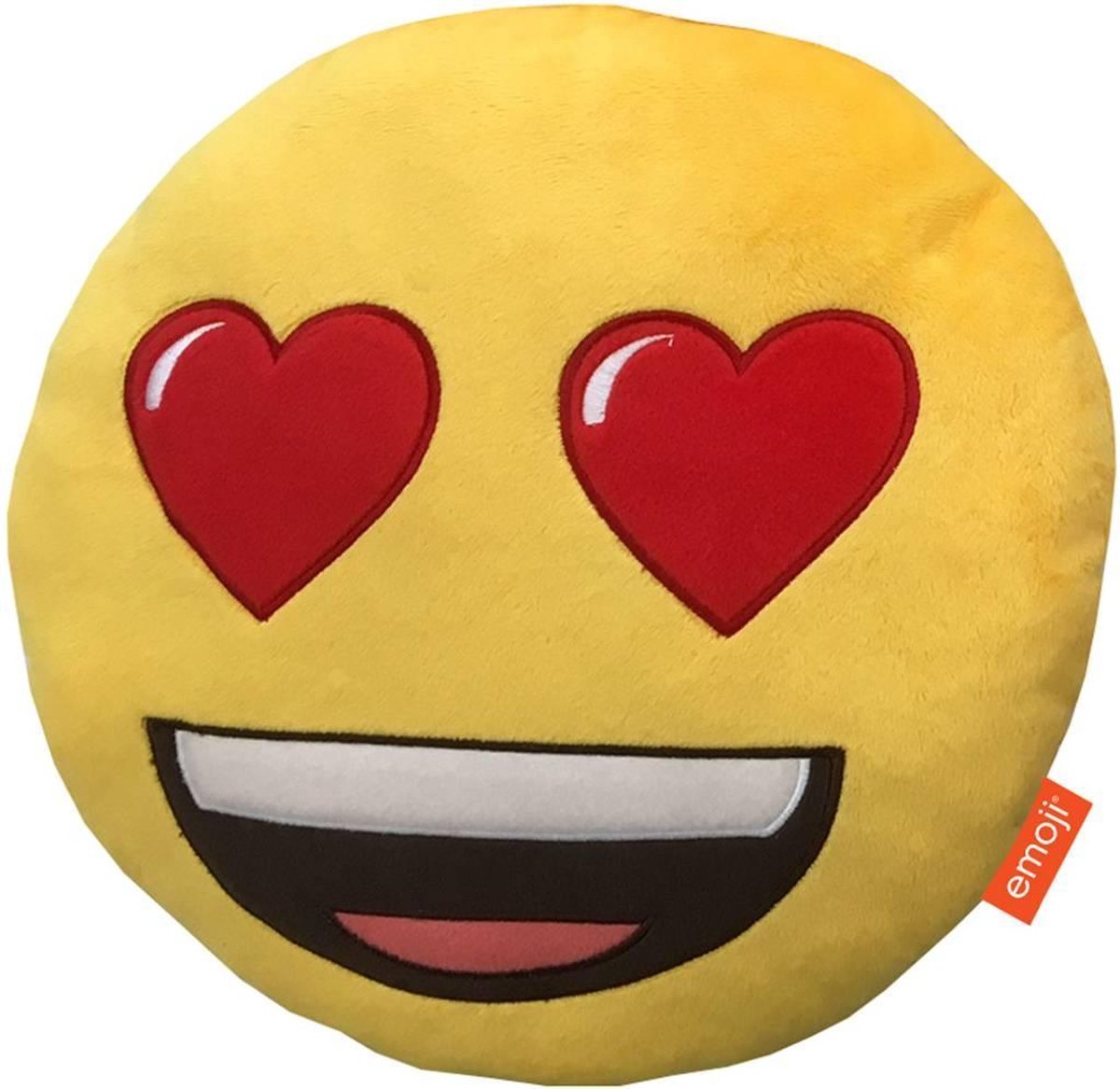 Emoji coussin 3D peluche Heart Eyes - 100% polyester | bol.com