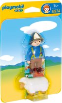 PLAYMOBIL 1.2.3 Herder met schaap - 6974