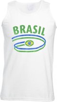 Witte heren tanktop Brazilie 2XL