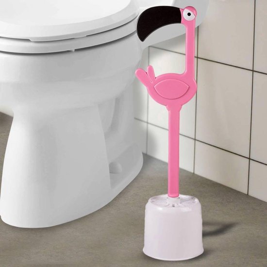 Flamingo Brosse de WC rose | bol.com