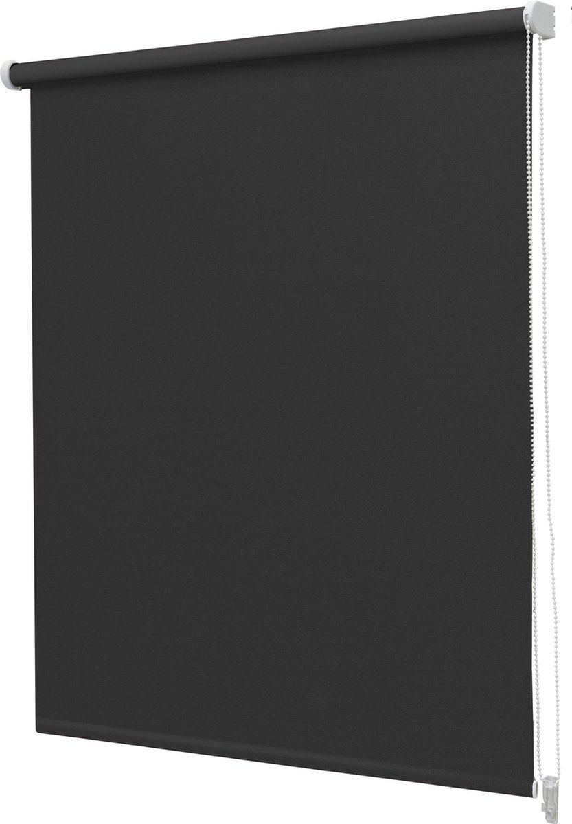 Rolgordijn - Verduisterend - Uni Zwart - 210x190cm - Intensions