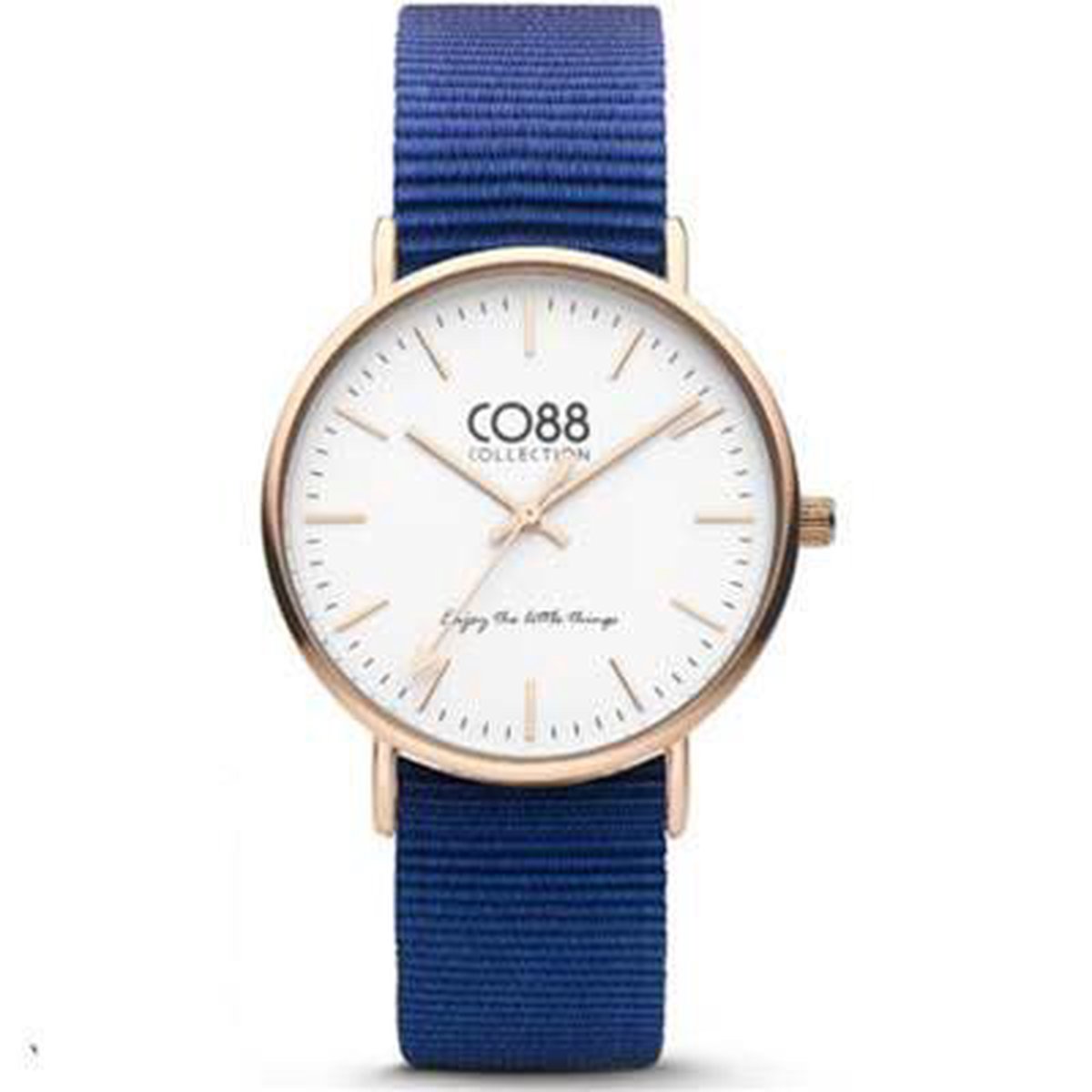 CO88 Collection 8CW-10017 - Horloge - Nato Nylon - donker blauw - 36 mm