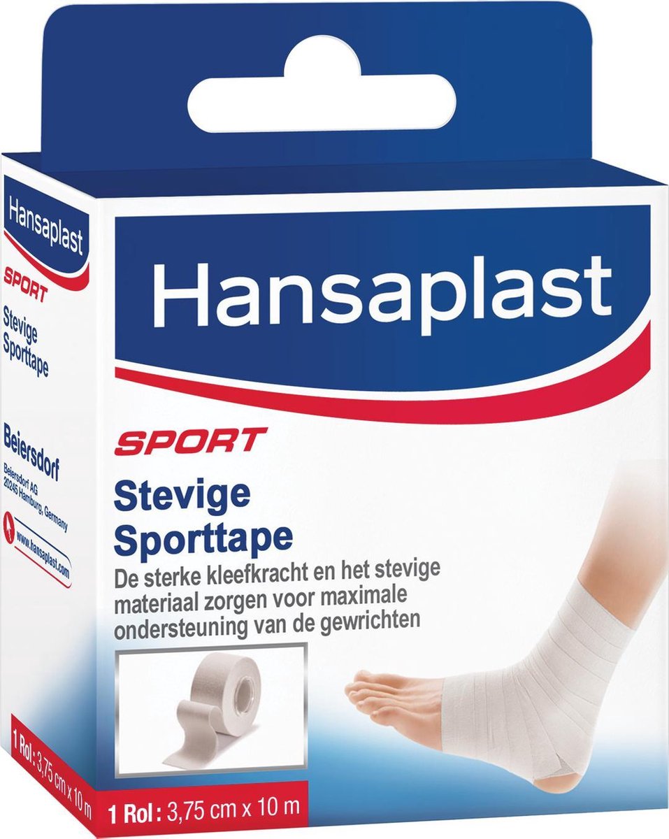 smokkel Orkaan enthousiast Hansaplast Sport Stevige Sporttape Wit - Breed - 10 meter | bol.com