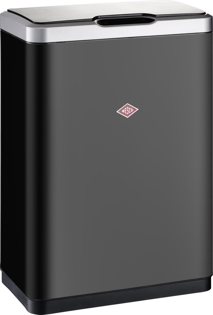 Wesco iMaster Prullenbak - 2x20 liter - Mat Zwart