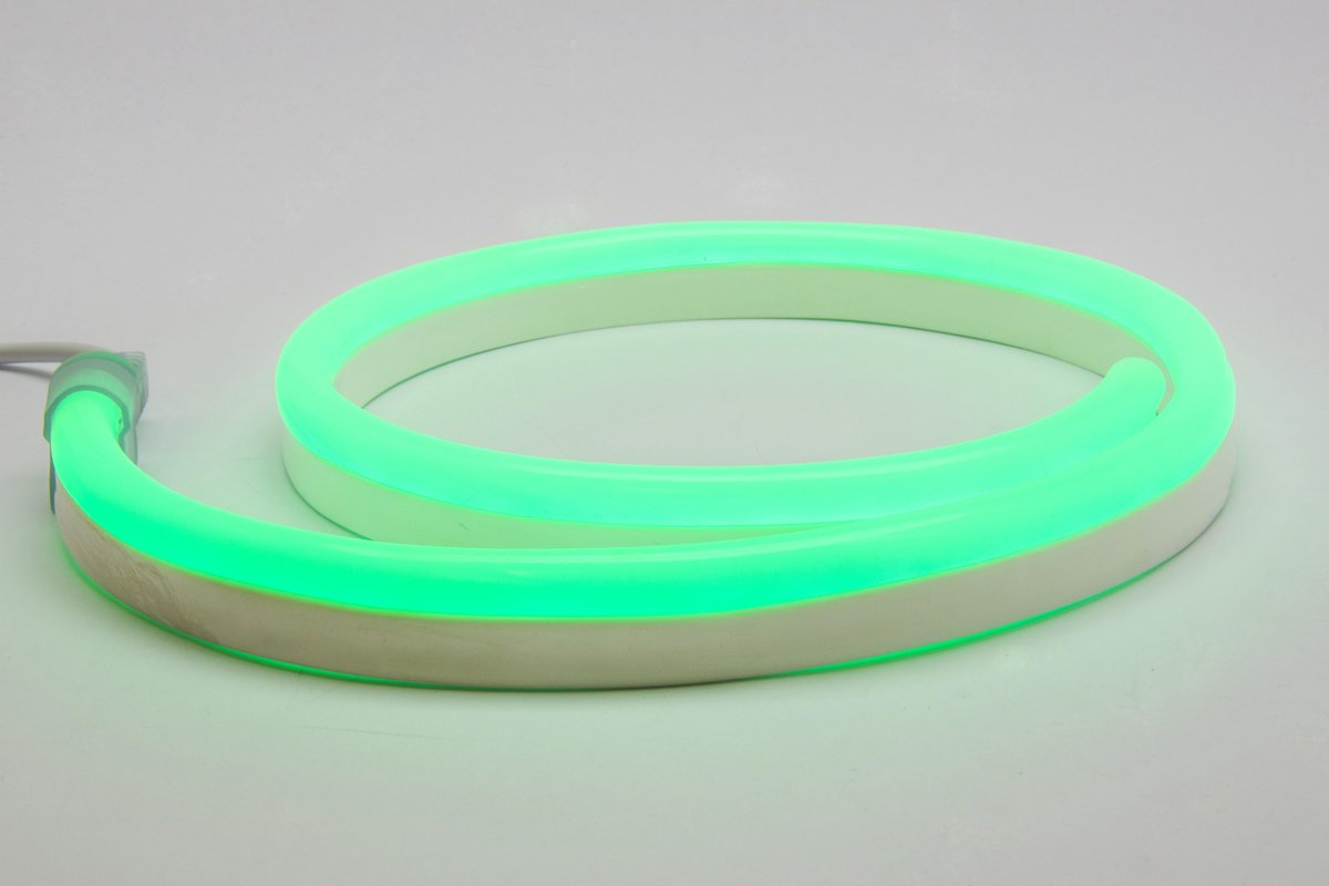 Groenovatie LED Strip / Neon Flex - 8 Watt/meter - 1 Meter - 230V - Waterdicht IP67 - Groen