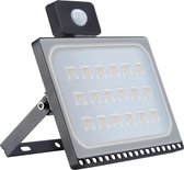 Profile LED Schijnwerper - Met bewegingssensor - 100W - Extra dun - Zwart