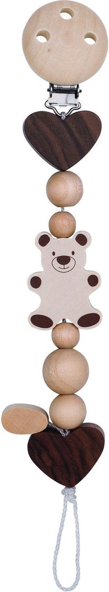 Goedkoopste Heimess | Houten speenkoord Beer - Naturel