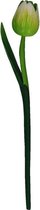 Houten tulp op steel groen 35 cm