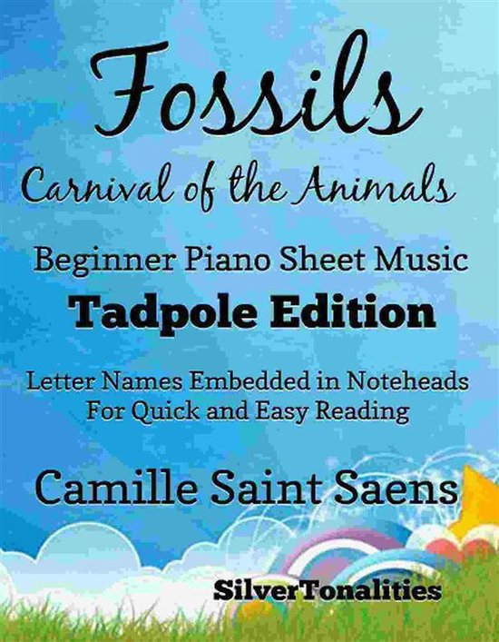 Fossils Carnival of the Animals Beginner Piano Sheet Music Tadpole