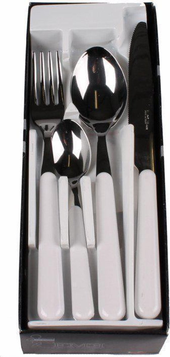 Kitchen Trend Brio Bestekset - 24-delig - Wit