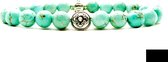 Beaddhism - Armband - Turquoise - Hana - Sterling Zilver - 8 mm - 17 cm