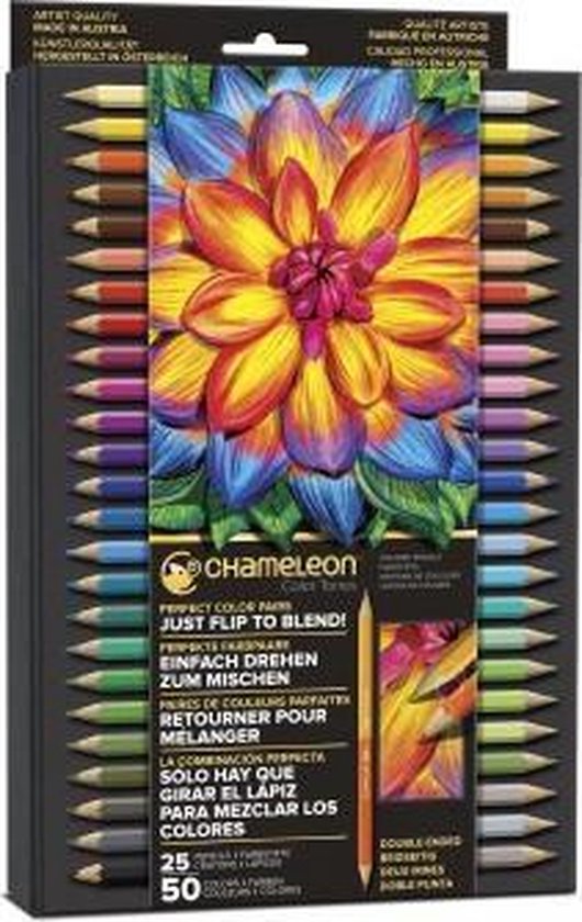 Ensemble de 25 crayons de couleur caméléon | bol.com