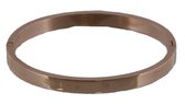 Bangle 'Love' - RVS - 6x5 cm - Roségoudkleurig - Musthaves