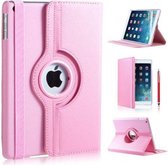 H.K. Draaibaar/Boekhoesje hoesje lichtroze geschikt voor Apple Ipad mini 1/2/3 + stylus pen