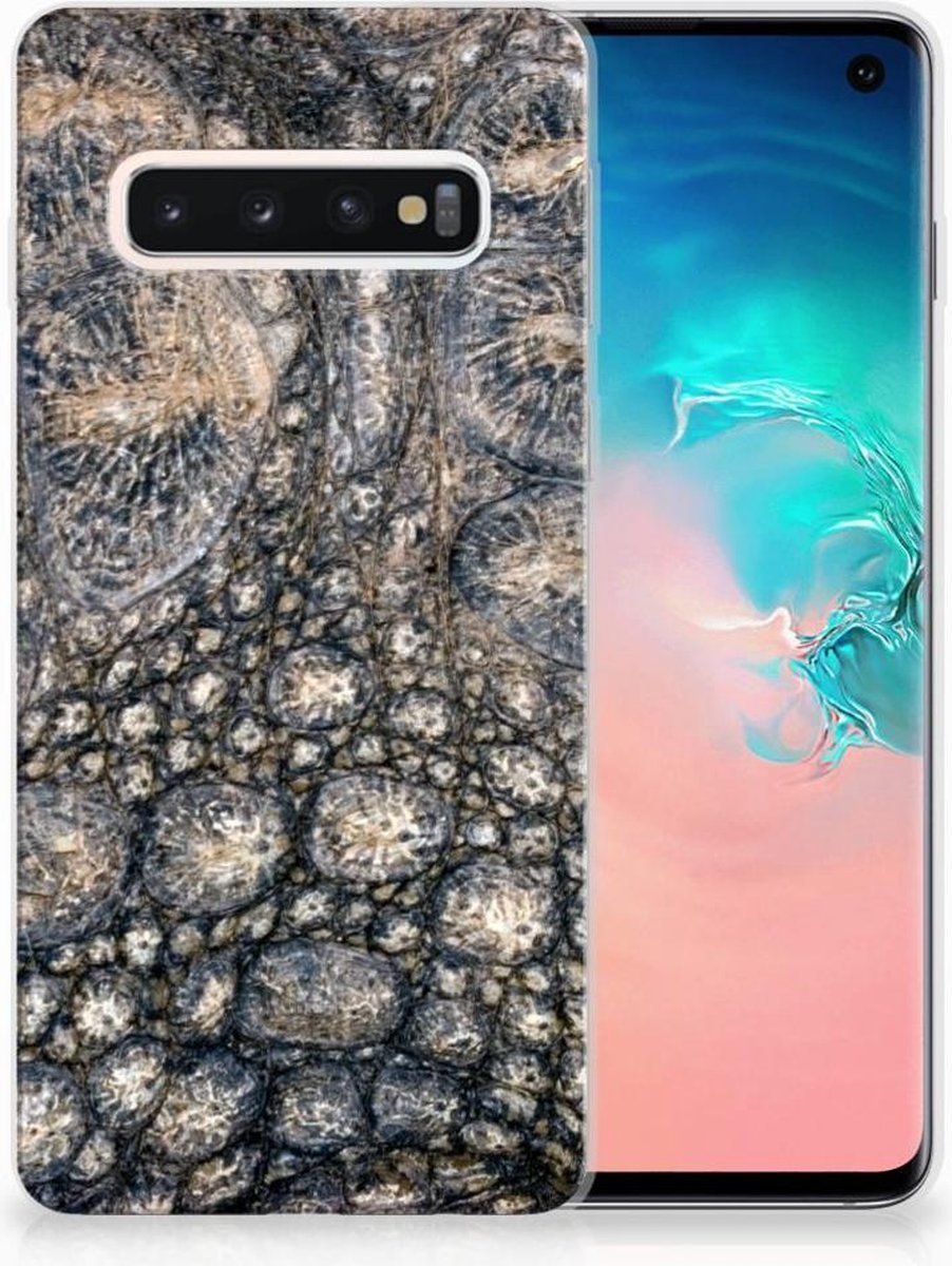 Samsung Galaxy S10 TPU Hoesje Krokodillenprint