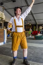 Lederhosen set geel eco