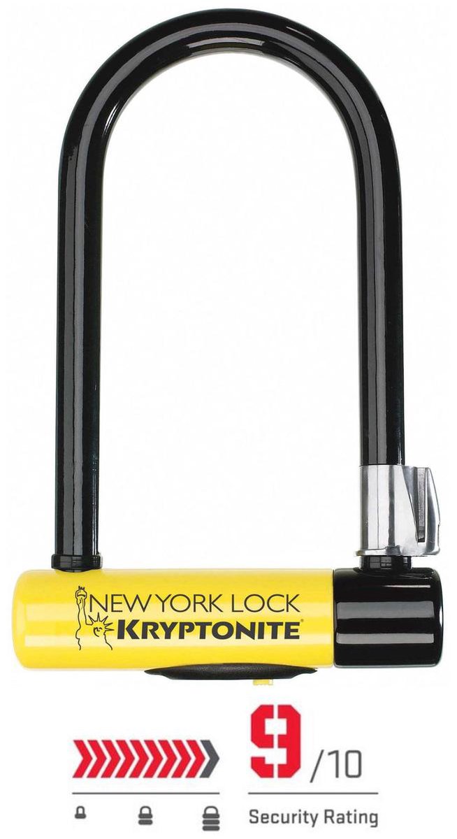 Kryptonite New York Lock STD Beugelslot – ART-4 Slot – Beugelslot Scooter en Motor – 26 cm lang – Geel thumbnail 4