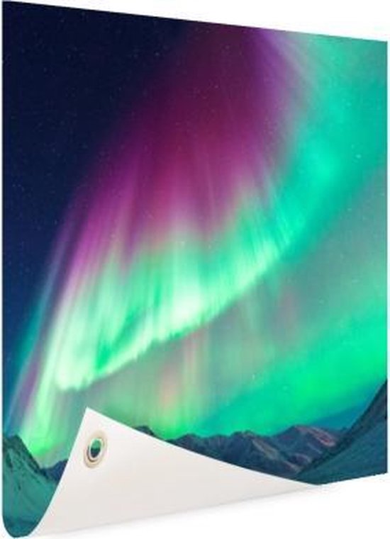 Fraai affiche de jardin Northern Lights 60x40 cm - petit - Toile de jardin / Toile d'extérieur / Peintures pour l'extérieur (décoration de jardin)