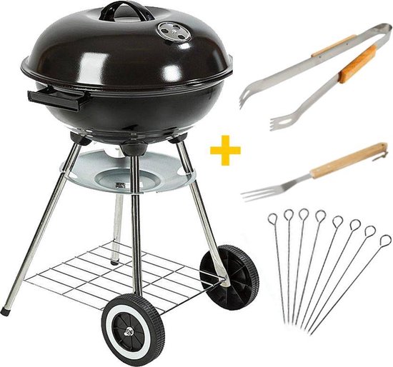 MaxxGarden Houtskoolbarbecue - 45cm - extra accessoires