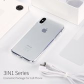 iPhone 7 Plus / 8 Plus - 3IN1 Series -TPU+USB Kabel+Screenprotector