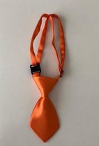 Oranje honden stropdas - Stropdas voor honden - Kleine hondenstropdas