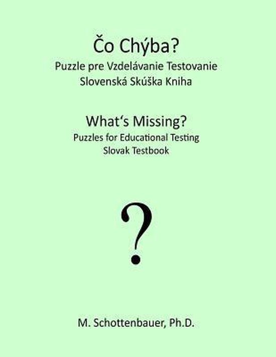 What's Missing? Puzzles for Educational Testing - cover