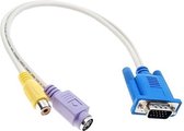 VGA naar S-video en Tulp Adapter Kabel