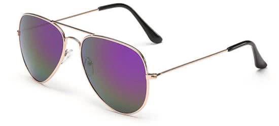 Hidzo Zonnebril Aviator Brons - UV 400 - In brillenkoker