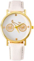 Hidzo Horloge Fiets ø 37 mm - Wit - In horlogedoosje