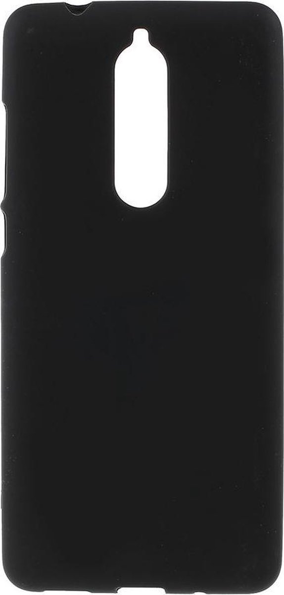 Shop4 - Geschikt voor Nokia 5.1 (2018) Hoesje - Zachte Back Case Mat Zwart
