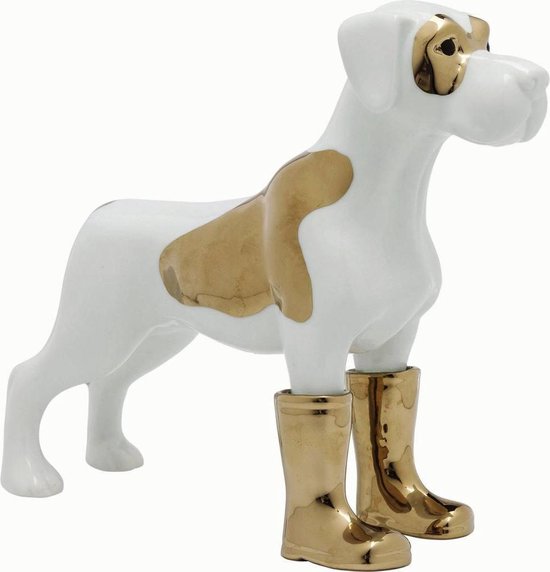 werper paars doorboren Kare Design Decoratief Beeld Hond met Laarzen large | bol.com