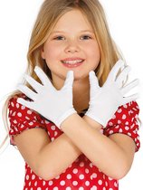 Fiestas Guirca - Handschoenen wit 17 cm - kinderen - Halloween - Halloween accessoires - Halloween verkleden