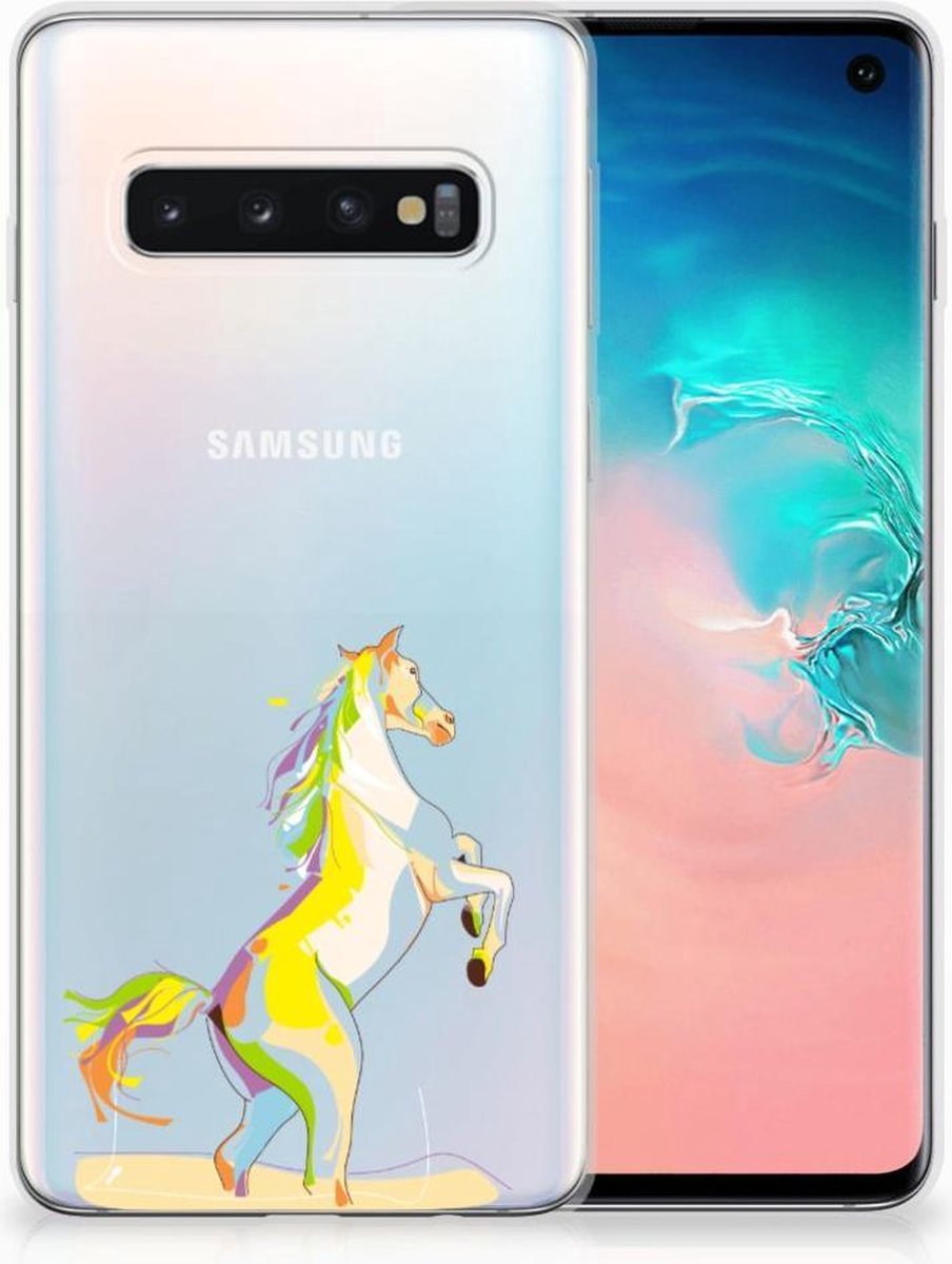 Samsung Galaxy S10 Telefoonhoesje met Naam Horse Color