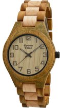 GreenTime ZW065E Houten horloge voor dames en heren