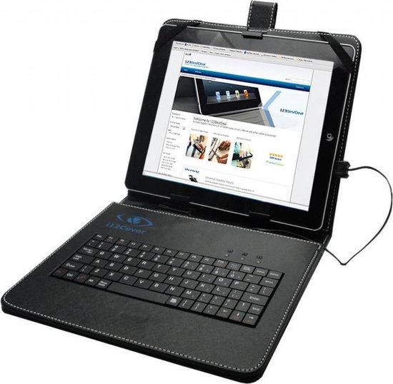 Afspraak Schurk Bekwaamheid Terra Pad 1002 Keyboard Case, Hoes met ingebouwd QWERTY toetsenbord, zwart  , merk i12Cover | bol.com