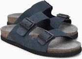 Mephisto NERIO SANDALBUCK - Volwassenen Heren slippers - Kleur: Blauw - Maat: 45