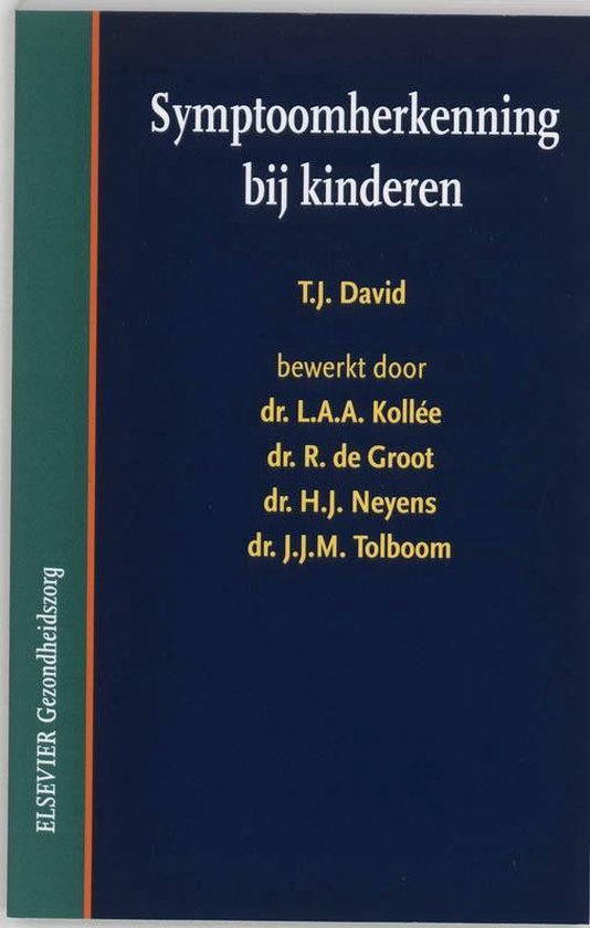 Cover van het boek 'Symptoomherkenning bij kinderen / druk 1' van T.J. David