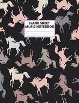 Blank Sheet Music Notebook
