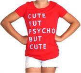 Addmyberry - T-shirt - Rood - Cute but - Large