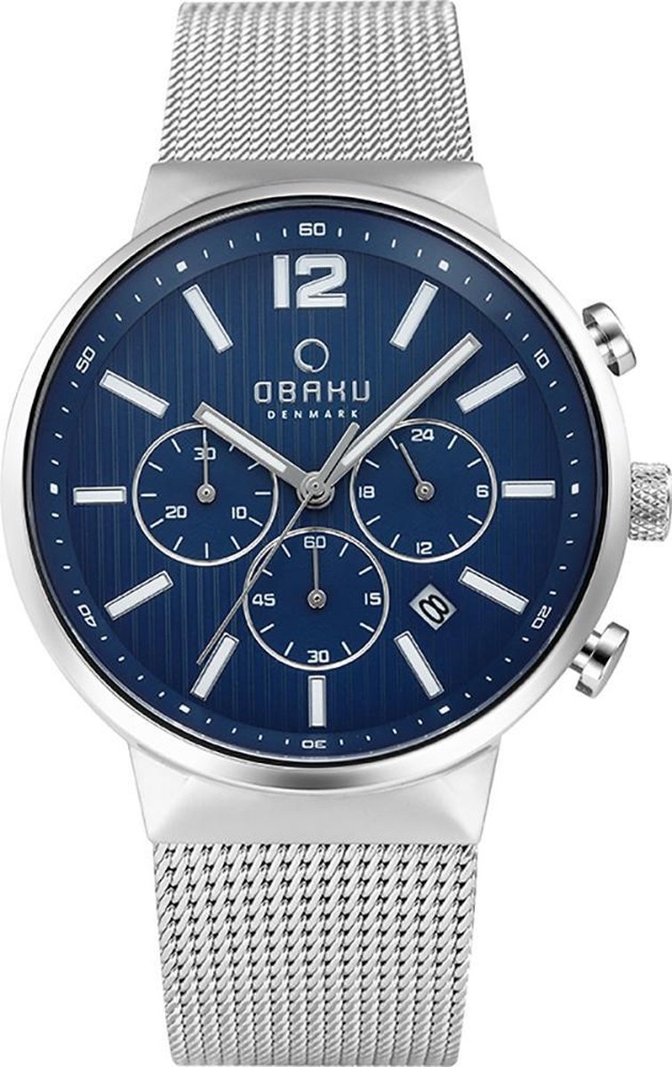 OBAKU H Chrono St.kst-Bl.wzp-Mesh.s